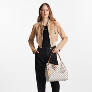 Alternative view of Louis Vuitton Graceful PM Damier Azur Bag For Women N42249 - 35 Cm/ 13.8 Inches