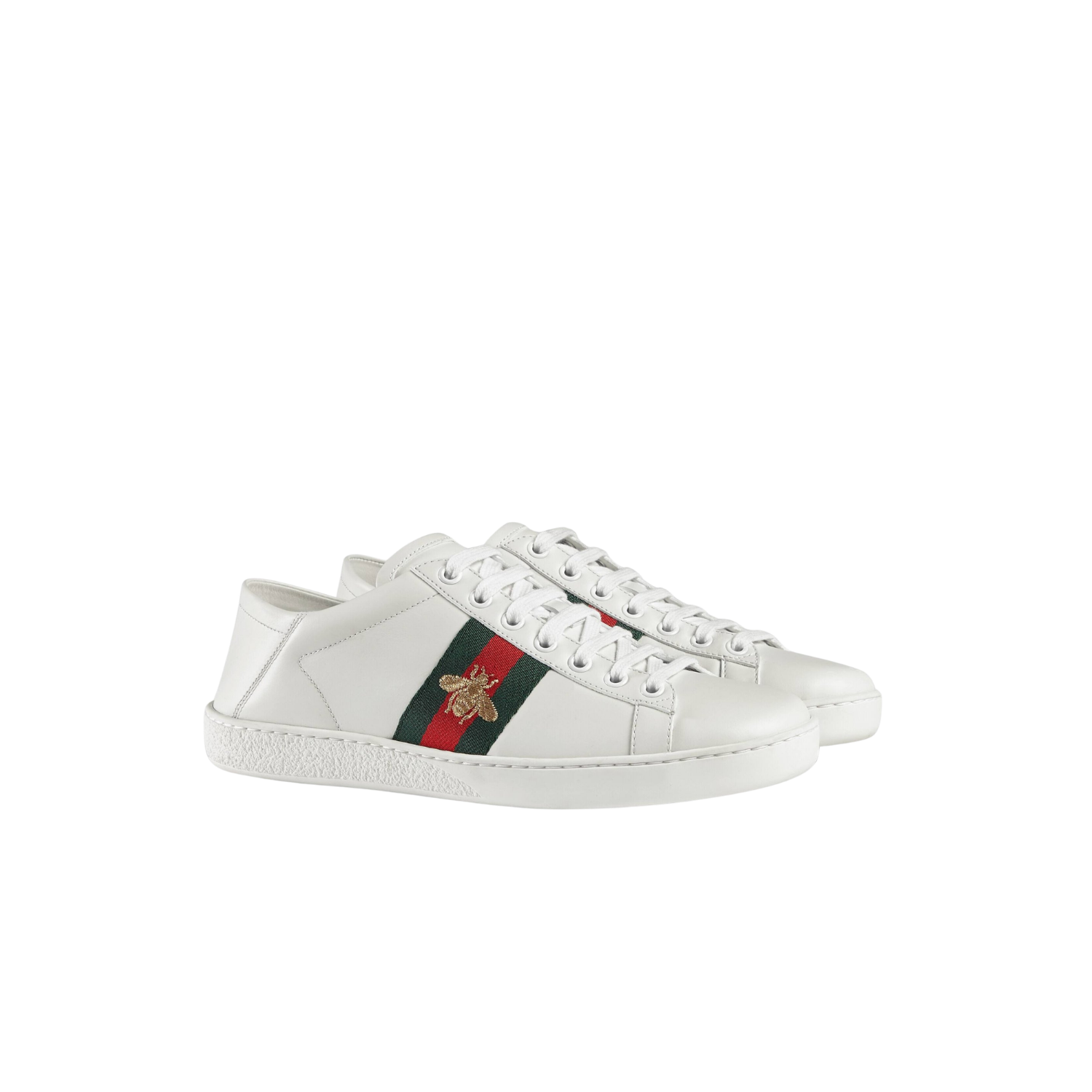 Gucci Ace Sneakers With Bee White For Women