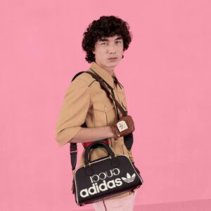 Alternative view of Gucci x Adidas Mini Duffle Bag Black 12.4in/32cm GG 702397 U3ZCT 8726