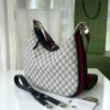 Gucci Attache Small Shoulder Bag 9in/23cm Beige For Women GG 699409 96GRN 4082 - Image 5