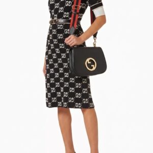 Alternative view of Gucci Blondie Medium Shoulder Bag 11.4in/ 29cm Black Gold Hardware For Women