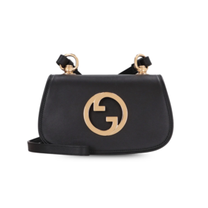 Gucci Blondie Small Shoulder Bag 8.7in/ 22cm Black Gold Hardware For Women 698643 UXXAG 1064
