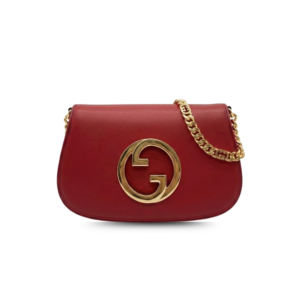 Gucci Blondie Medium Shoulder Bag 11in/ 28cm Red Gold Hardware For Women
