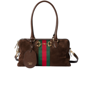Gucci Borsetto Medium Boston Shoulder Bag 11in/ 28cm Brown Gold Hardware For Women 866732 AAGIR 2146