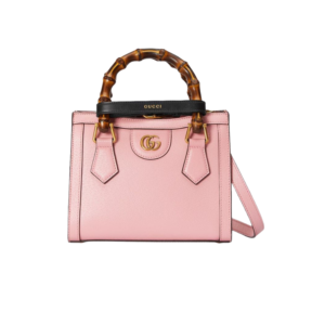 Gucci Diana Mini Tote Bag 7.9in/ 20cm Pink Antique Gold Hardware For Women 702732 U3ZDT 5479