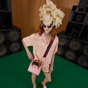 Alternative view of Gucci Diana Mini Tote Bag 7.9in/ 20cm Pink Antique Gold Hardware For Women 702732 U3ZDT 5479