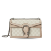 Gucci Dionysus Small Shoulder Bag 10in/ 25cm Beige/ White GG Supreme Canvas Palladium Hardware For Women 499623 UULBN 9683