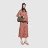 Gucci Dionysus Small Shoulder Bag 11in/ 28cm Dark Blue/ Ivory Eco Washed Organic GG Jacquard Denim Antique Silver Hardware For Women 400249 2KQFN 4483 - Image 2