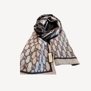 Gucci Double Sided Scarf Black For Women