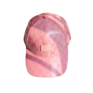 Gucci GG Canvas Baseball Hat Pink For Women