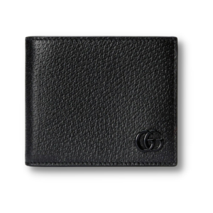 Gucci GG Marmont Bi-Fold Wallet Black For Men 4.3in/11cm 428726 1T56F 1000