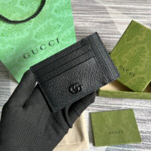 Alternative view of Gucci GG Marmont Card Case Black For Men 4.7in/12cm ‎‎‎722734 1T56F 1000