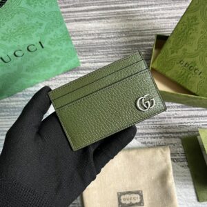 Alternative view of Gucci GG Marmont Card Case Green For Men 4.2in/11cm ‎‎‎657588 DJ20F 3352