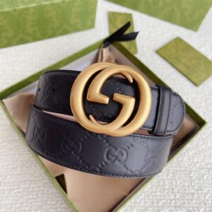 Alternative view of Gucci GG Marmont Embossed Monogram Belt Black 40mm