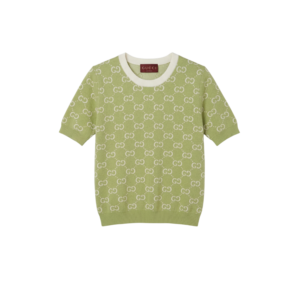 Gucci GG Monogram T-Shirt Sage Green For Women
