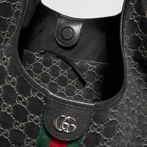 Gucci Giglio Large Tote Bag 21.3in/ 54cm Black Palladium Hardware For Women 853971 FAF9N 1060