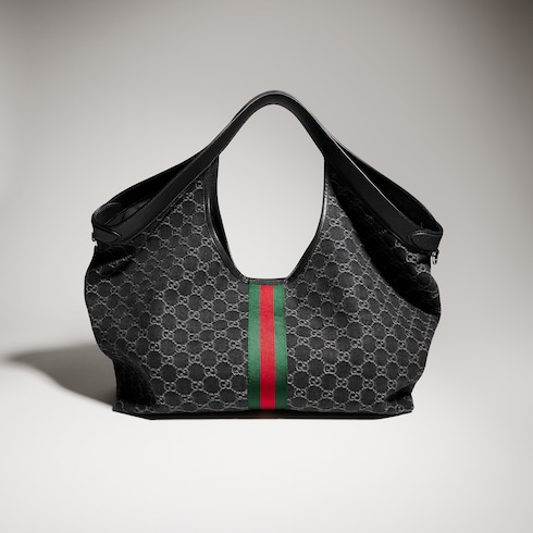 Gucci Giglio Large Tote Bag 21.3in/ 54cm Black Palladium Hardware For Women 853971 FAF9N 1060