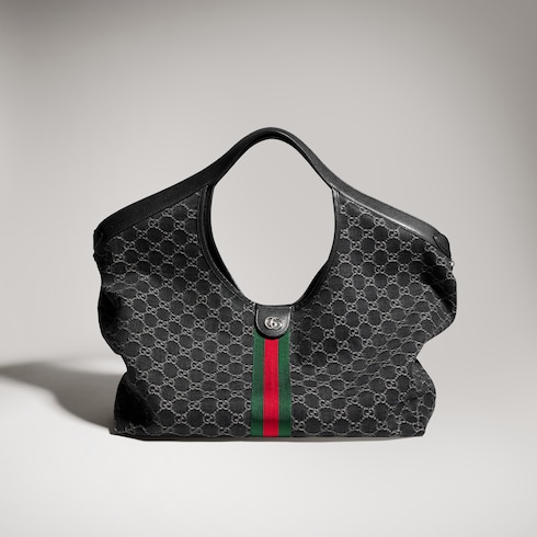 Gucci Giglio Large Tote Bag 21.3in/ 54cm Black Palladium Hardware For Women 853971 FAF9N 1060