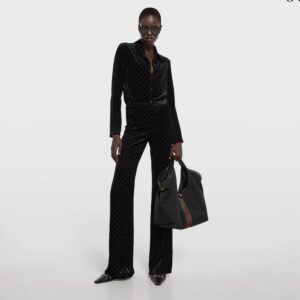 Alternative view of Gucci Giglio Large Tote Bag 21.3in/ 54cm Black Gold Hardware For Women 853971 FAFWA 1053