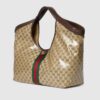 Gucci Giglio Large Tote Bag 21.3in/ 54cm Sand And Brown Gold Hardware For Women 853971 FAF1L 9653 - Image 4