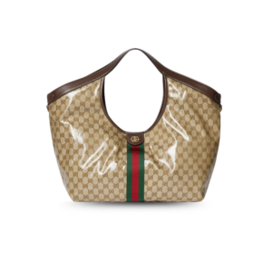 Gucci Giglio Large Tote Bag 21.3in/ 54cm Sand And Brown Gold Hardware For Women 853971 FAF1L 9653