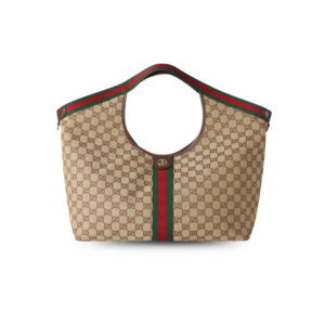 Gucci Giglio Large Tote Bag 21.3in/ 54cm Beige/ Brown Gold Hardware For Women 853971 FAFFP 2547
