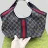 Gucci Giglio Small Tote Bag 9.8in/ 25cm Blue/ White Denim Gold Hardware For Women ‎860845 FAFRW 8864 - Image 6