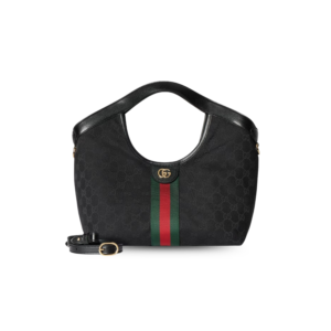 Gucci Giglio Small Tote Bag 9.8in/ 25cm Black Gold Hardware For Women ‎‎‎860845 FAFWA 1053