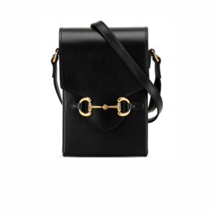 Gucci Horsebit 1955 Mini Black Bag 17cm