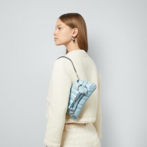 Alternative view of Gucci Horsebit Chain Small Shoulder Bag Light Blue For Women 10.6 Inches/ 26.9 Cm 764339 AACU1 4811