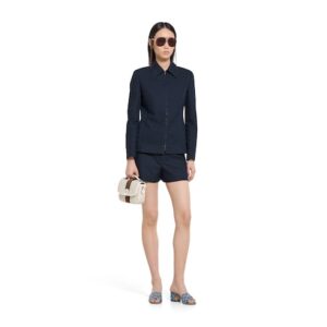 Alternative view of Gucci Horsebit Slide Sandals Blue Denim For Women ‎854882 FAFGT 4746