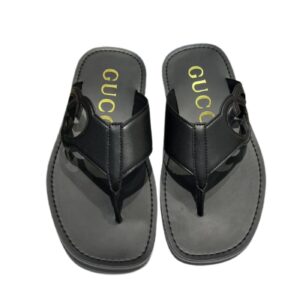 Gucci Interlocking-G Thong Sandal Black For Men