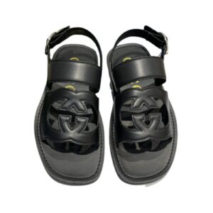 Gucci Interlocking-G Sandal Black For Men 723627 US000 1000