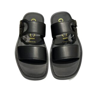 Gucci Interlocking-G Slide Sandal Black For Men