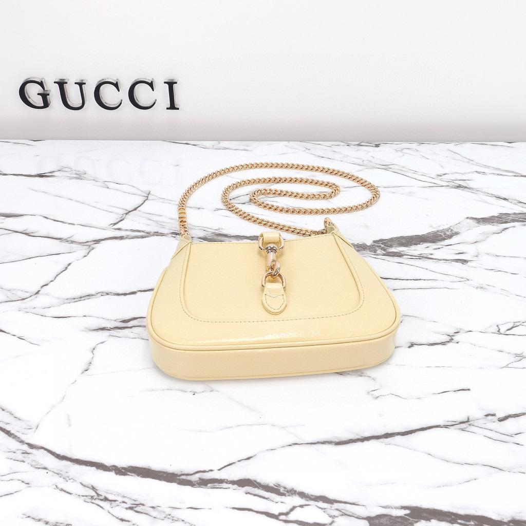 Gucci Jackie Notte Mini Crossbody Bag 7.7in/ 19.5cm Light Yellow Gold Hardware For Women 782889 0P50G 7550 - Image 6