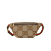 Gucci Jumbo GG Belt Bag Camel And Ebony Jumbo GG Canvas For Women 15.3in/39cm GG 696031 UKMDG 2570