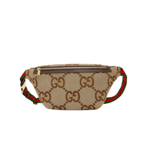 Gucci Jumbo GG Belt Bag Camel And Ebony Jumbo GG Canvas For Women 15.3in/39cm GG 696031 UKMDG 2570