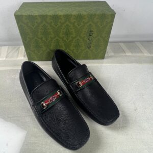 Alternative view of Gucci Men's Loafers With Web Details Black For Men 6246981XH101066