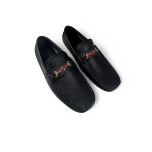 Gucci Men's Loafers With Web Details Black For Men 6246981XH101066
