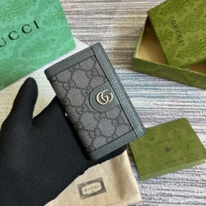 Alternative view of Gucci Ophidia Card Case Supreme Canvas Grey For Men 4.7in/12cm ‎‎734943 UULBN 1244