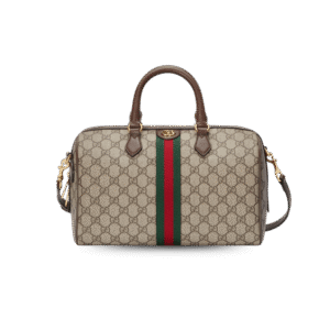 Gucci Ophidia GG Boston Medium Top Handle Bag 12.2in/ 31cm Beige Gold Hardware For Women 772065 96IWG 8745