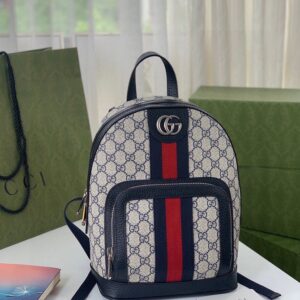 Alternative view of Gucci Ophidia GG Small Backpack Beige And Blue GG Supreme Canvas For Women 11.5in/29cm Beige