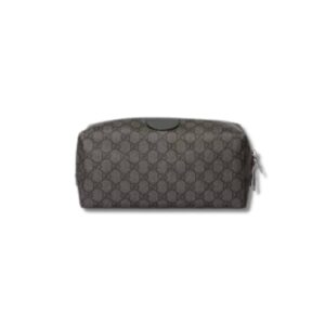 Gucci Ophidia GG Toiletry Case Supreme Canvas Grey 10.2in/26cm 572767 UULBN 1244