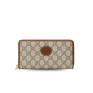 Gucci Ophidia GG Zip Around Wallet With Interlocking G 8in/ 19cm Brown For Men 673003 92TCG 8563