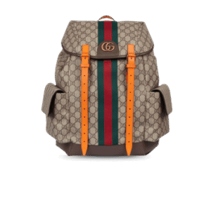 Gucci Ophidia Medium Backpack 15.7in/ 40cm Beige Gold Hardware For Men 598140 FADEB 9757