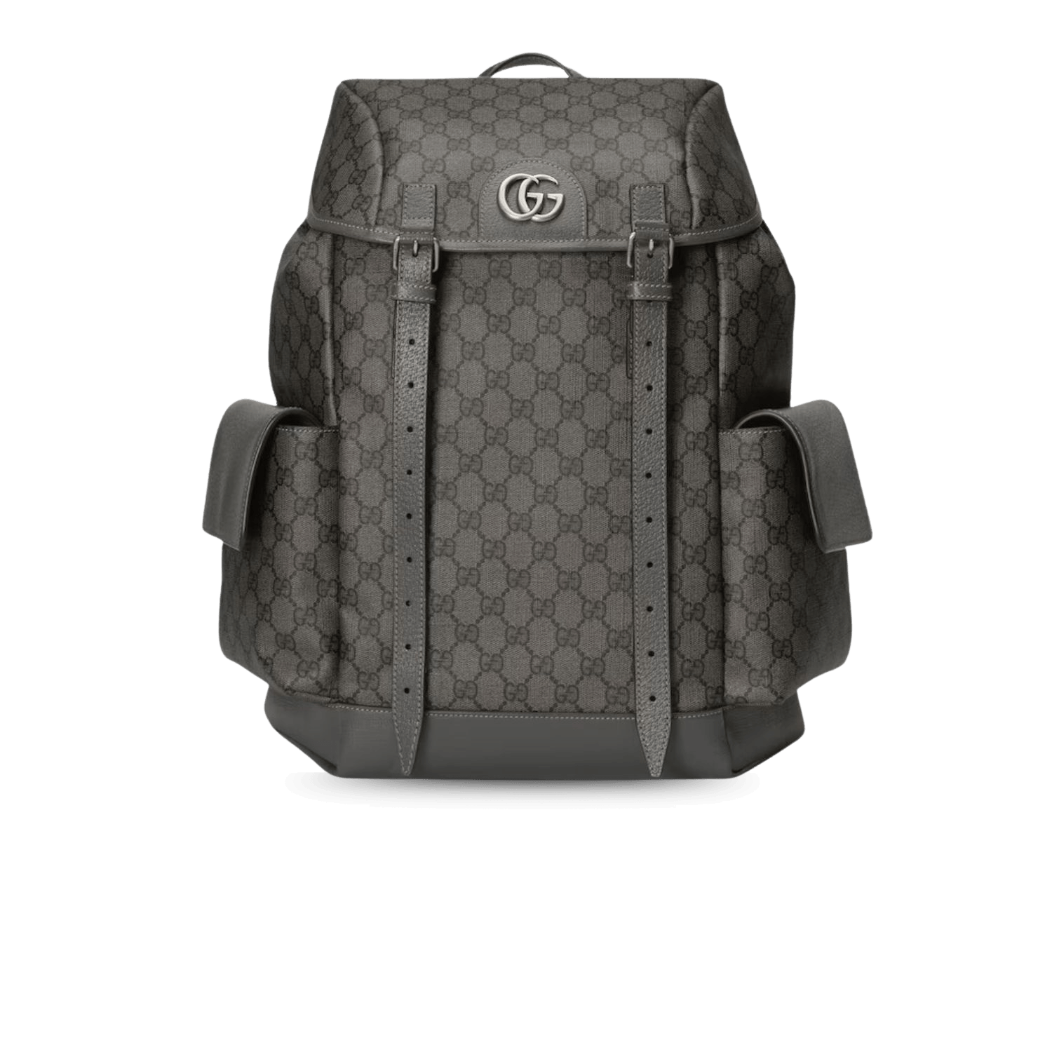 Gucci Ophidia Medium Backpack 15.7in/ 40cm Grey Palladium Hardware For Men 598140 FABHU 8863