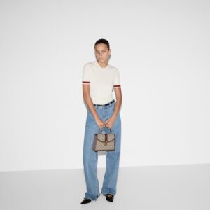 Alternative view of Gucci Ophidia Medium Top Handle Bag 9.8in/ 25cm Beige Gold Hardware For Women ‎651055 96IWX 8745