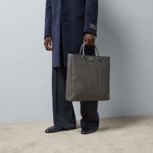 Alternative view of Gucci Ophidia Medium Tote Bag 15in/ 38cm Grey/ Black Silver Hardware For Men 763316 FACJY 1244