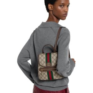 Alternative view of Gucci Ophidia Mini Backpack 7.9in/ 20cm Beige/ Dark Brown Gold Hardware For Women