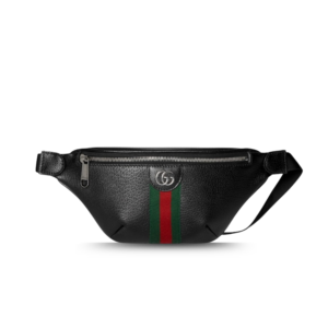 Gucci Ophidia Small Belt Bag 11.8in/ 30cm Black Palladium Hardware For Men 839106 AAE1B 1043